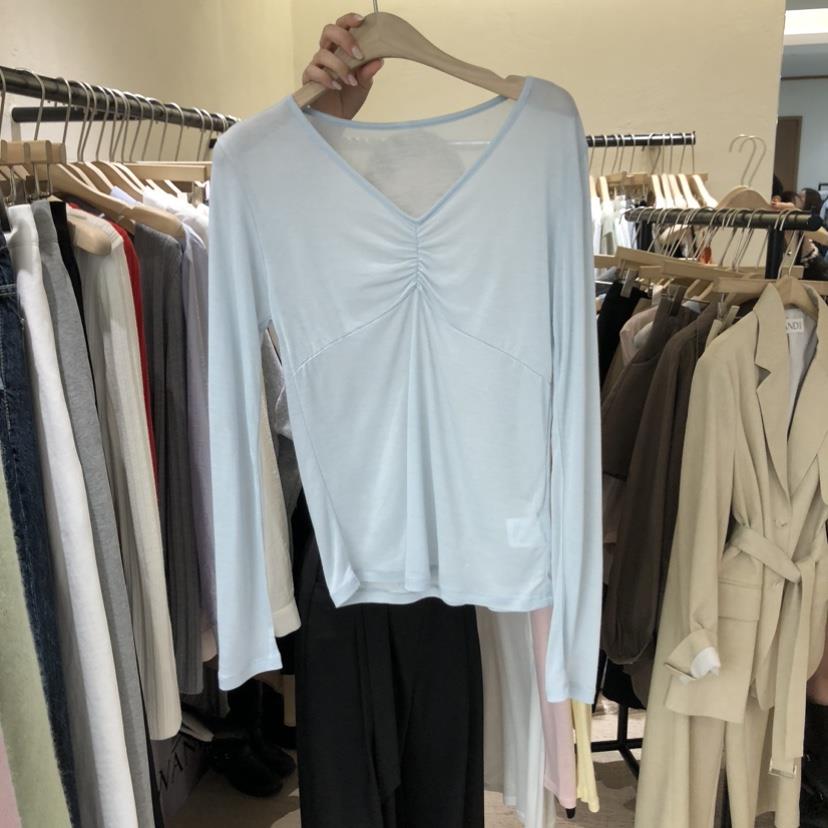 W AND J東大門實拍女士新品26春夏休閑時尚熱賣長袖T恤W AND J長袖T恤