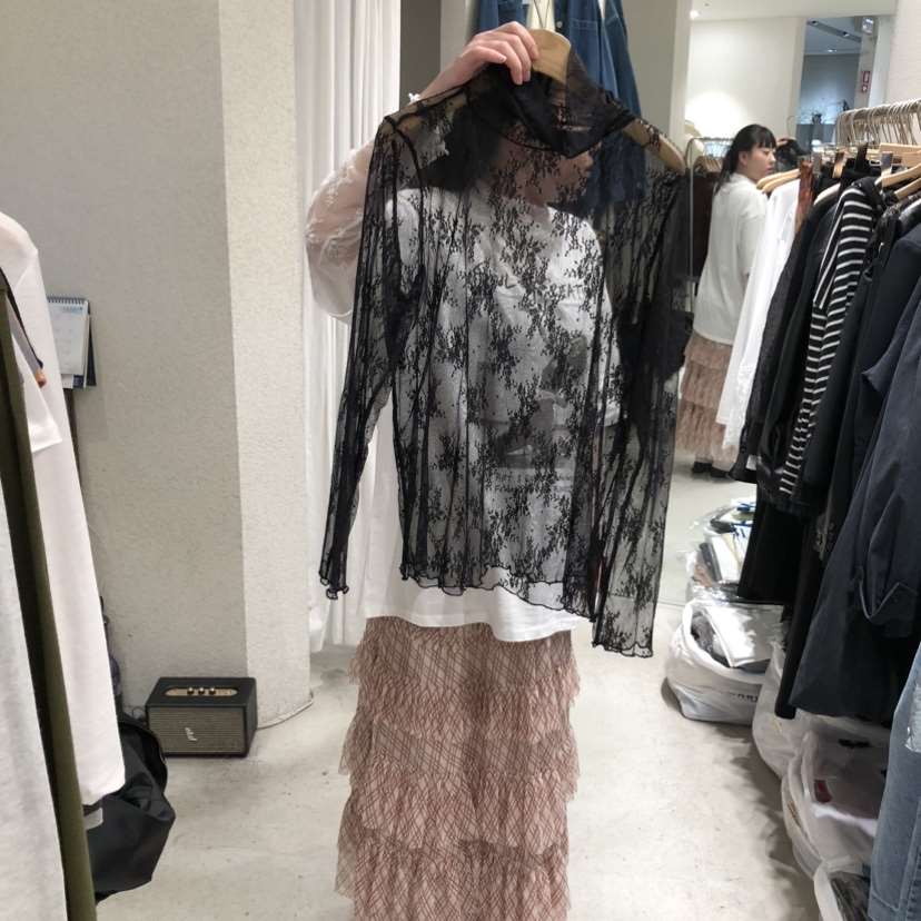 SSEMIENNE東大門直郵女士新品人氣真品26春夏長袖T恤蕾絲SSENIQUE長袖T恤