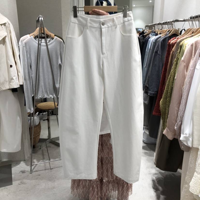 SSEMIENNE東大門實拍女裝新品人氣熱賣牛仔褲不含腰帶棉質SSENIQUE牛仔褲