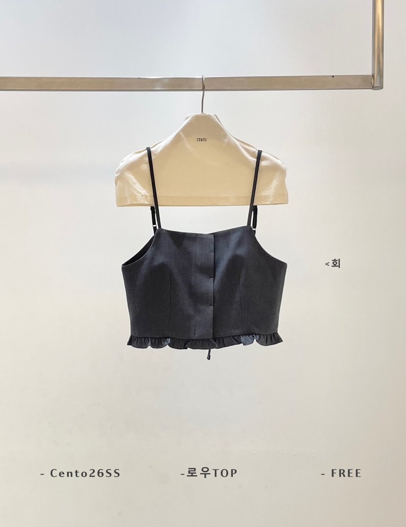 CENTO東大門實拍女士新款人氣時尚推薦真品休閑職業吊帶背心CENTO吊帶/背心
