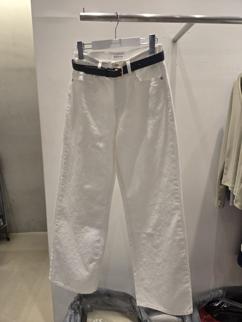 THE SECOND GROW/QUEENSRABBIT東大門代購女裝新款推薦牛仔褲不含腰帶THE SECOND GROW/QUEENSRABBIT牛仔褲