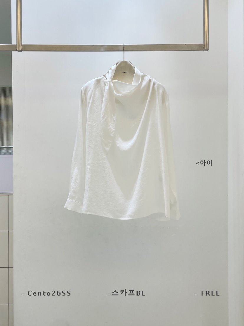 CENTO東大門實拍女士新款推薦熱賣真品休閑襯衫蕾絲衫圍巾CENTO襯衫/蕾絲衫