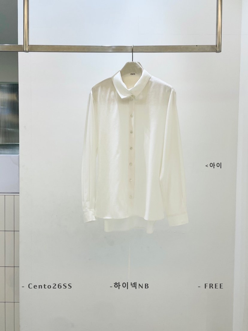 CENTO東大門直郵女裝新品真品推薦26春夏職業襯衫蕾絲衫高領CENTO襯衫/蕾絲衫