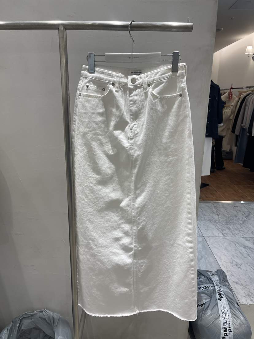 THE SECOND GROW/QUEENSRABBIT韓國直郵女裝新款人氣長裙開衩長款THE SECOND GROW/QUEENSRABBIT長裙