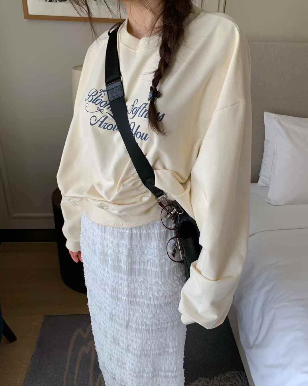 EZEDIARY韓國代購女裝新款26春夏熱賣人氣職業推薦休閑衛衣EZEDIARY衛衣