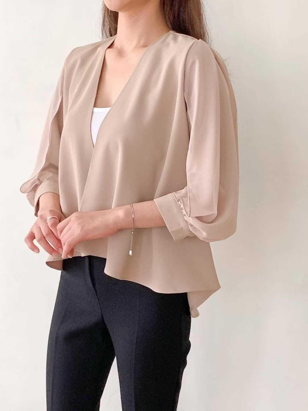 DAILY PROJECT-데일리프로젝트-T韓國直郵女裝新款職業襯衫蕾絲衫DAILY PROJECT襯衫/蕾絲衫