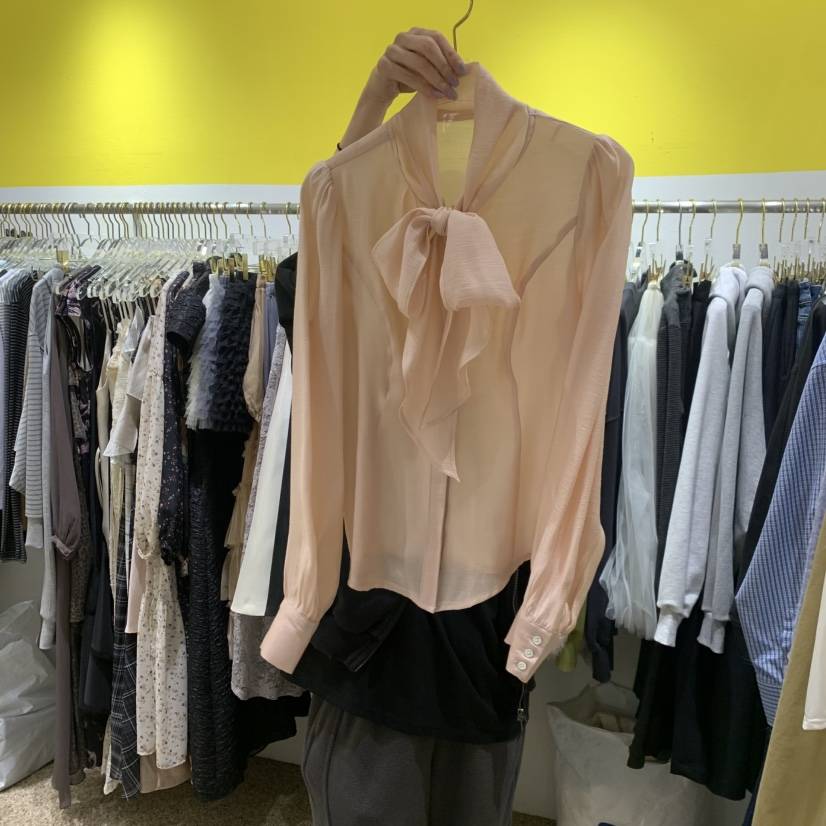 LE MASTERPLACE韓國直郵實拍女裝新款熱賣26春夏襯衫蕾絲衫Le masterpiece襯衫/蕾絲衫