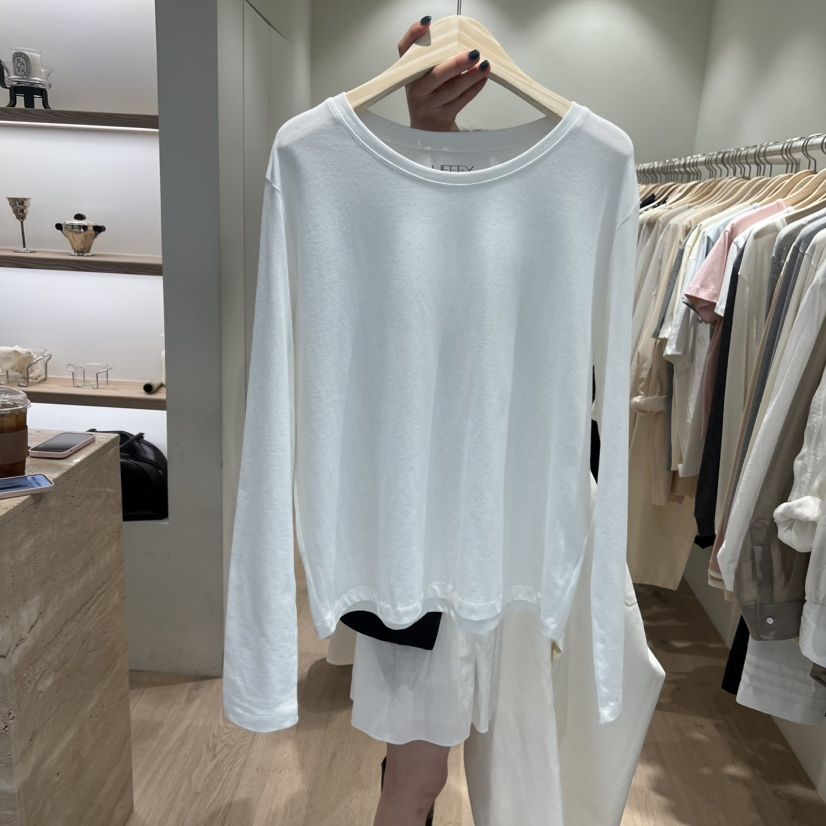 LIFFEY韓國代購女裝新品推薦休閑職業人氣時尚26春夏長袖T恤LIFFEY長袖T恤