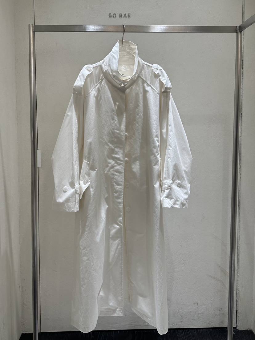 SO BAE韓國直郵女士新款熱賣職業26春夏時尚長款風衣含腰帶SO BAE長款風衣