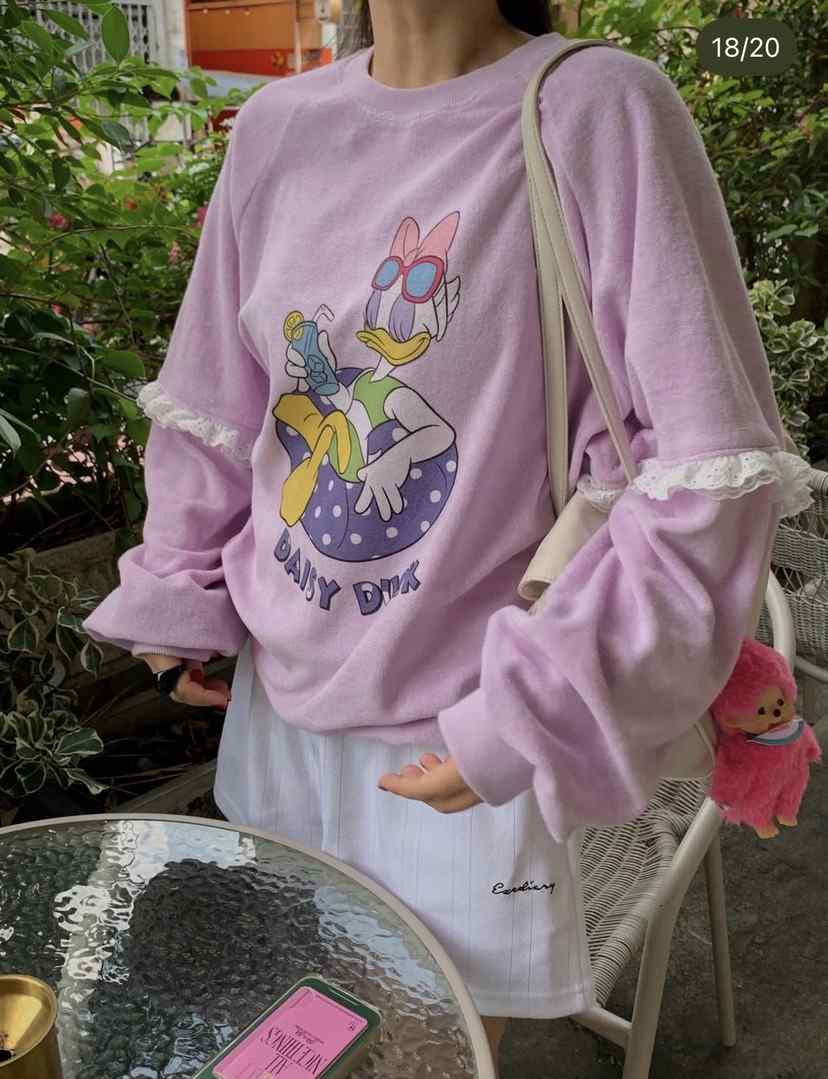 DE LINE韓國直郵女裝新款職業熱賣時尚26春夏人氣推薦衛衣DE LINE衛衣