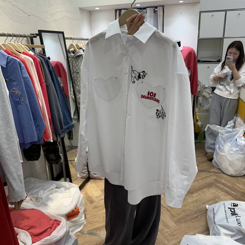 DE LINE韓國東大門代購女裝新品休閑推薦職業襯衫蕾絲衫DE LINE襯衫/蕾絲衫