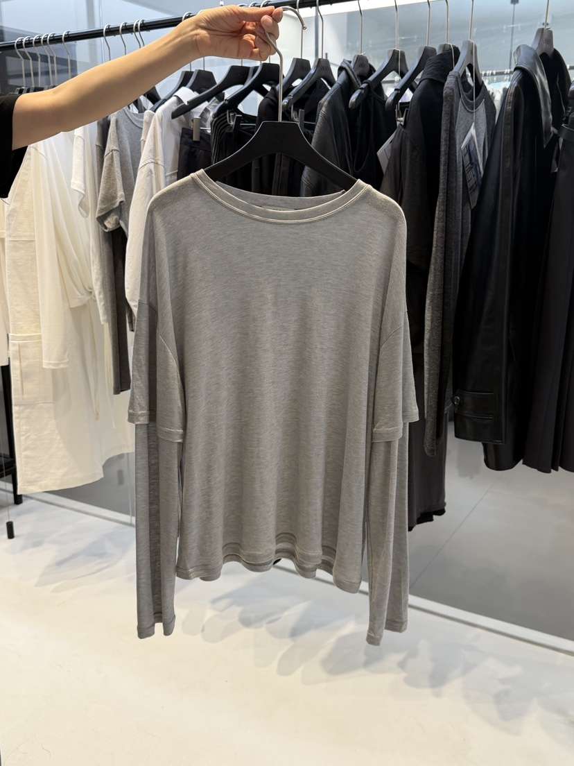 OSOO韓國東大門代購女裝新款人氣熱賣時尚休閑長袖T恤假兩件OSOO長袖T恤