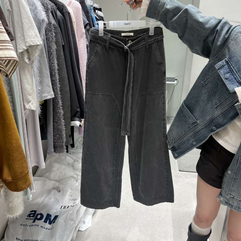 NUESE韓國直郵實拍女裝新款推薦26春夏職業熱賣休閑牛仔褲NUESE牛仔褲