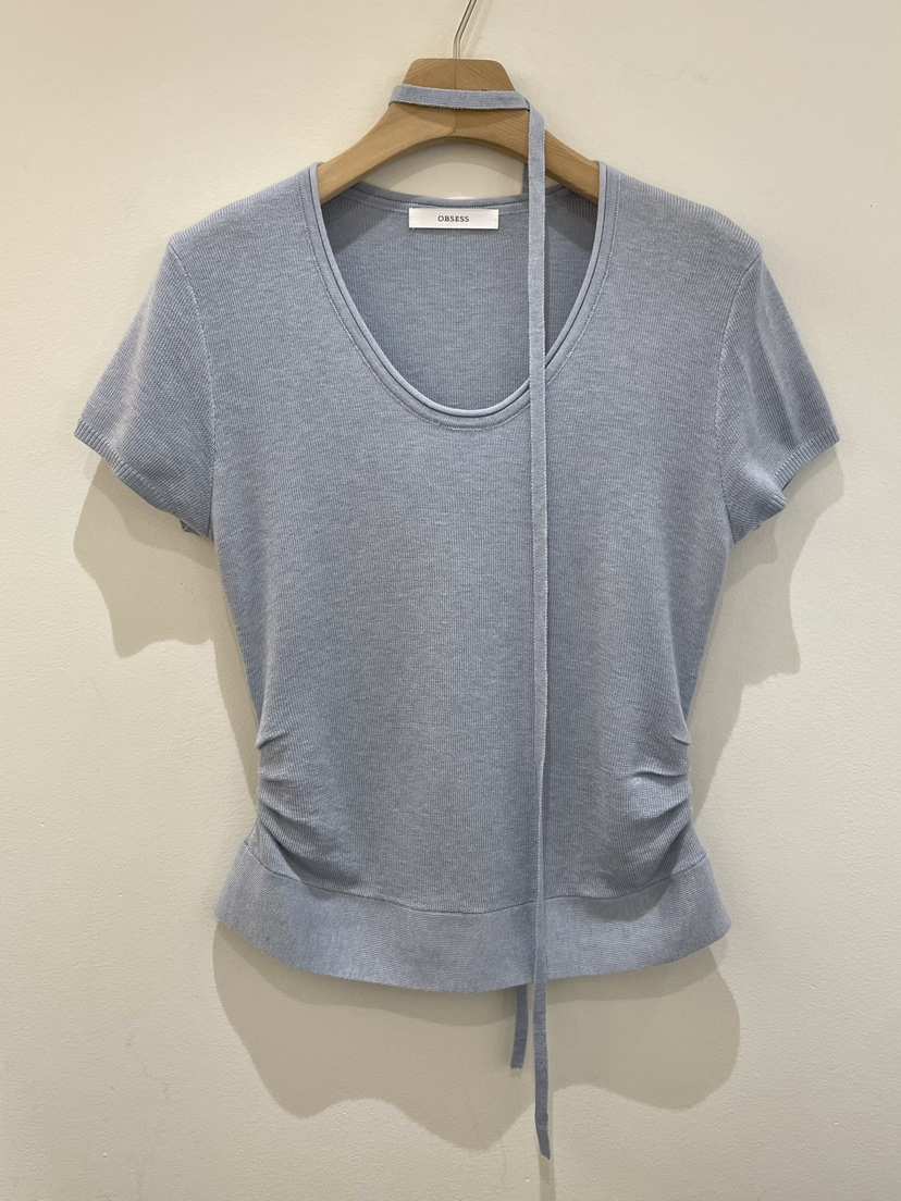 OBSESS韓國代購女士新品人氣職業26春夏推薦針織衫含脖帶OBSESS/EARLY BIRD針織衫