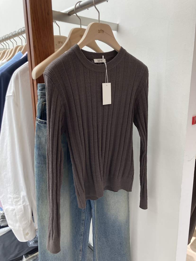 CURVY韓國代購女士新款休閑人氣職業真品時尚熱賣推薦針織衫CURVY針織衫