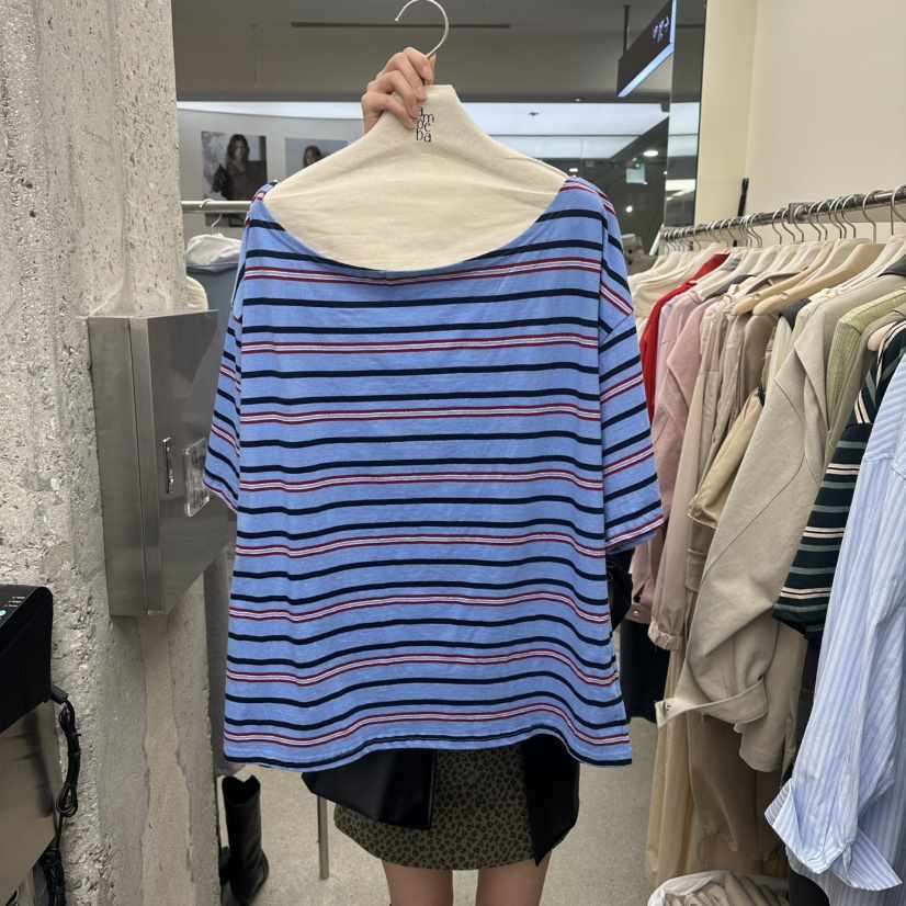 AMOEBA韓國代購女士新款熱賣人氣休閑26春夏真品職業時尚T恤AMOEBAT恤