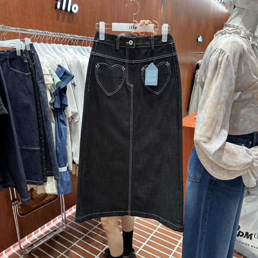 ILLO/MOCI韓國代購女士新品人氣時尚休閑推薦職業真品長裙ILLO/MOCI長裙