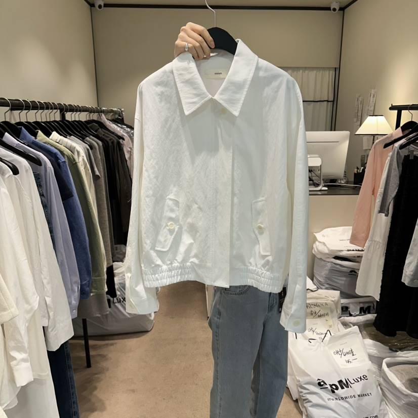 RE STOCK韓國代購女裝新品職業休閑推薦熱賣真品襯衫蕾絲衫RE STOCK襯衫/蕾絲衫