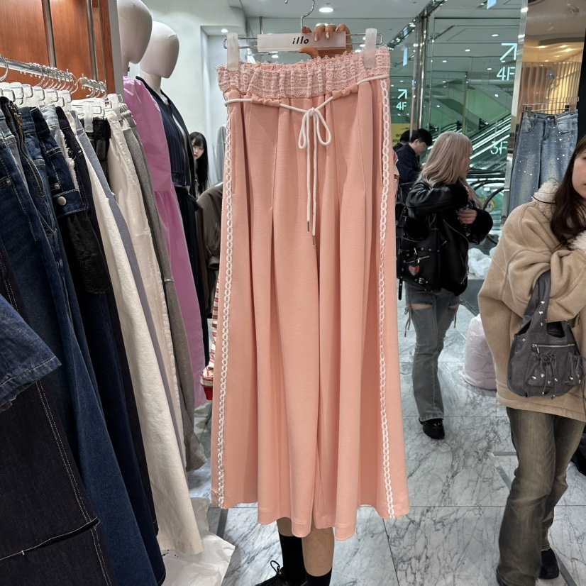 ILLO/MOCI東大門代購女裝新款人氣熱賣職業休閑褲含腰繩ILLO/MOCI休閑褲