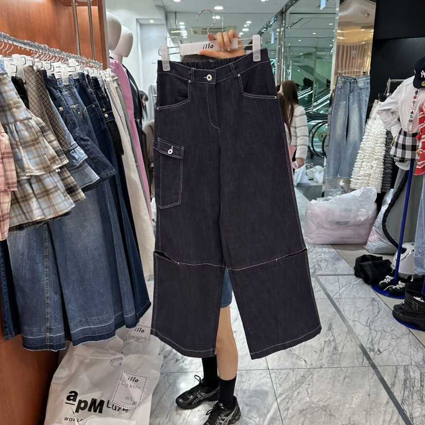 ILLO/MOCI東大門代購女裝新款推薦熱賣時尚26春夏牛仔褲ILLO/MOCI牛仔褲