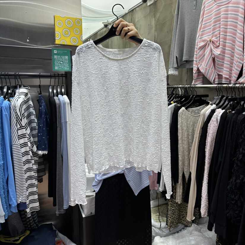 RUNWAY-런웨이韓國代購女士新款職業熱賣襯衫蕾絲衫蕾絲RUNWAY襯衫/蕾絲衫