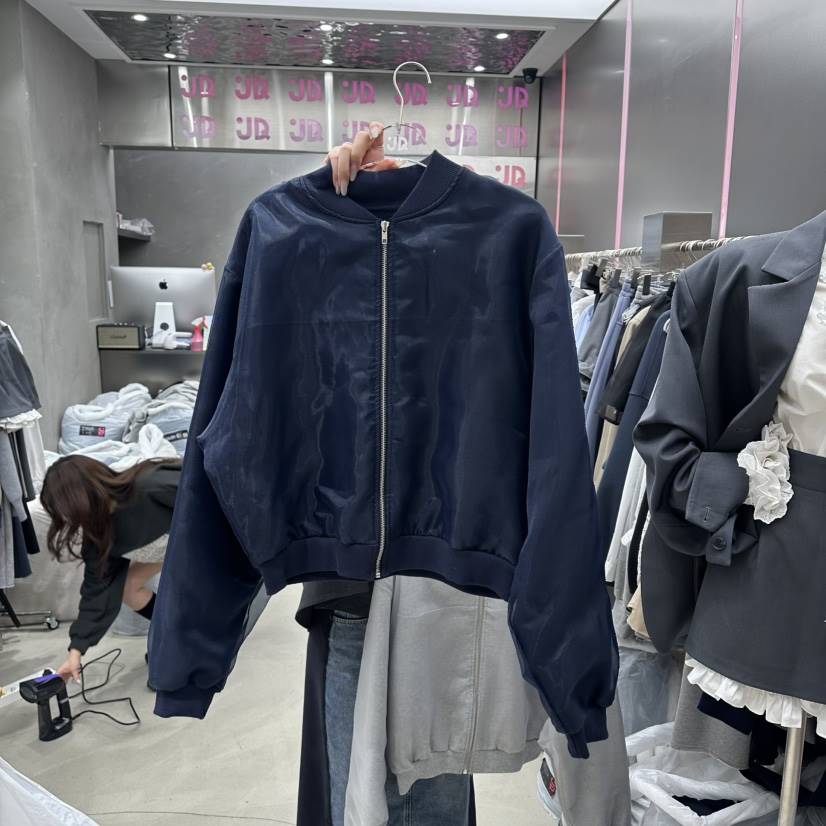 JUDYQUE東大門代購女裝新款真品熱賣休閑時尚夾克網眼拉鏈JUDYQUE夾克