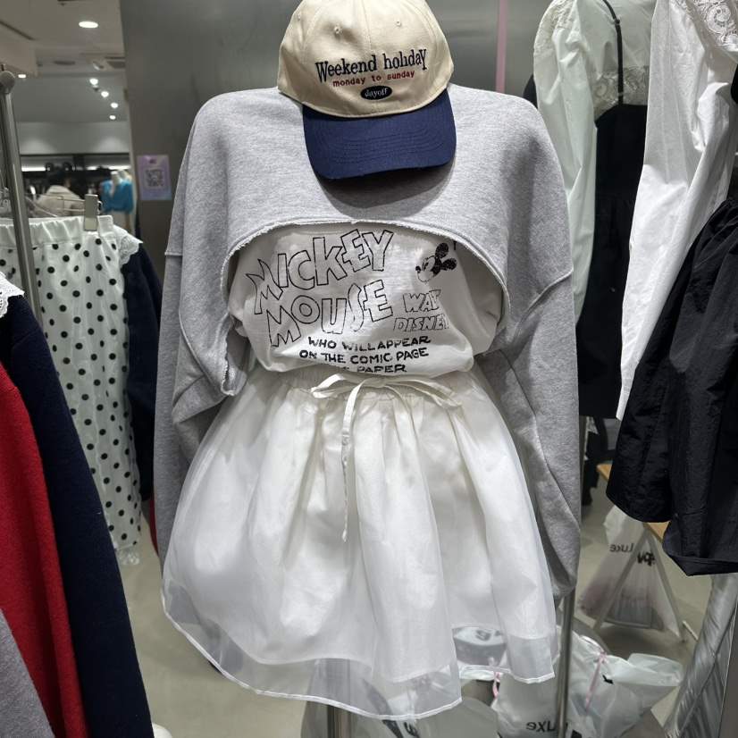 JUDYQUE韓國直郵女裝新品休閑人氣熱賣推薦衛衣假兩件雙面JUDYQUE衛衣