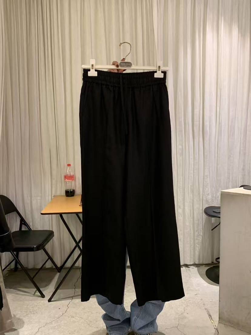 PAPERMOON東大門實拍女裝新款職業26春夏推薦真品休閑褲亞麻paper moon休閑褲