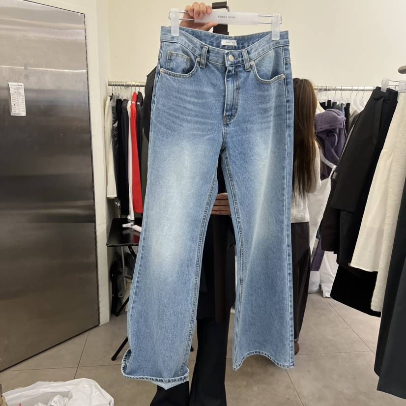 PORTS MOSS韓國代購女裝新品真品職業人氣26春夏牛仔褲喇叭PORTS MOSS牛仔褲