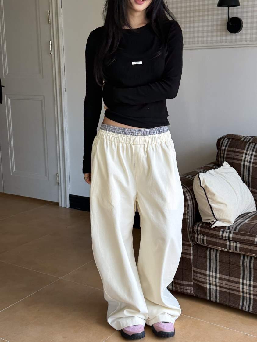 I MFACT東大門實拍女士新品休閑推薦熱賣26春夏真品休閑褲I MFACT休閑褲