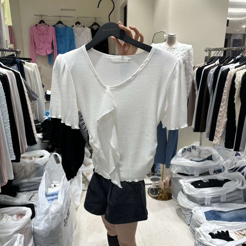 MONOPOLY韓國代購女士新品推薦時尚26春夏職業人氣休閑T恤MONO_POLYT恤