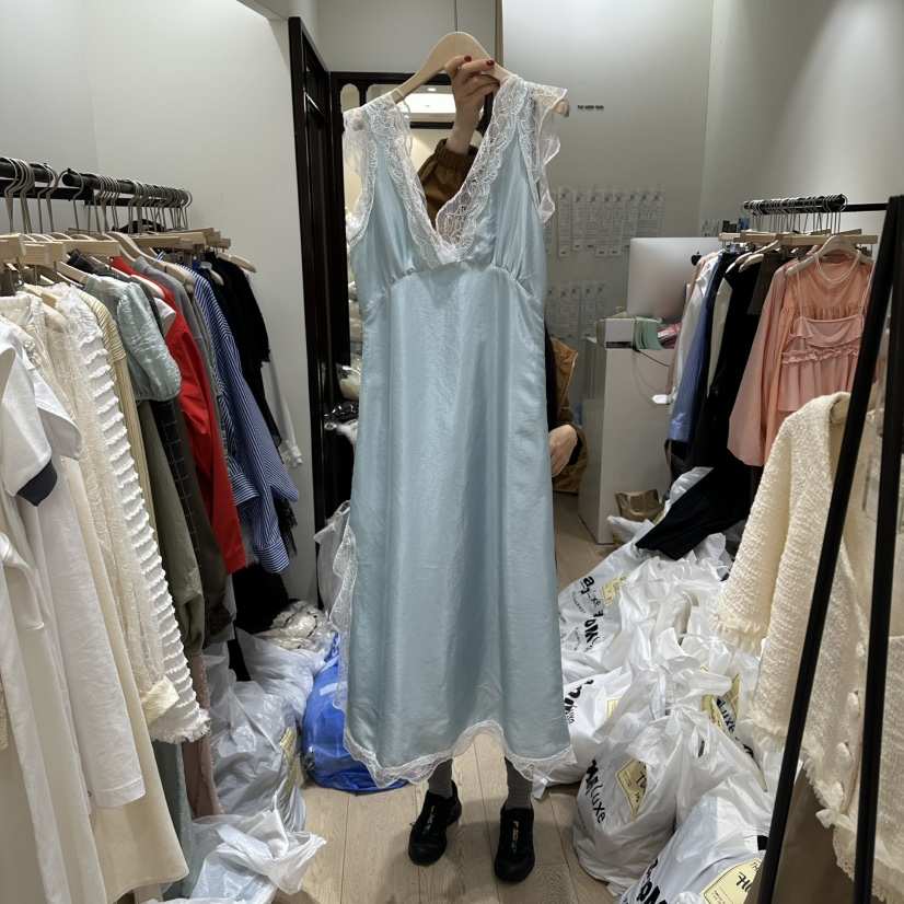 THEMORYPARK東大門代購女士新品26春夏時尚職業連衣裙蕾絲THE MORY PARK連衣裙