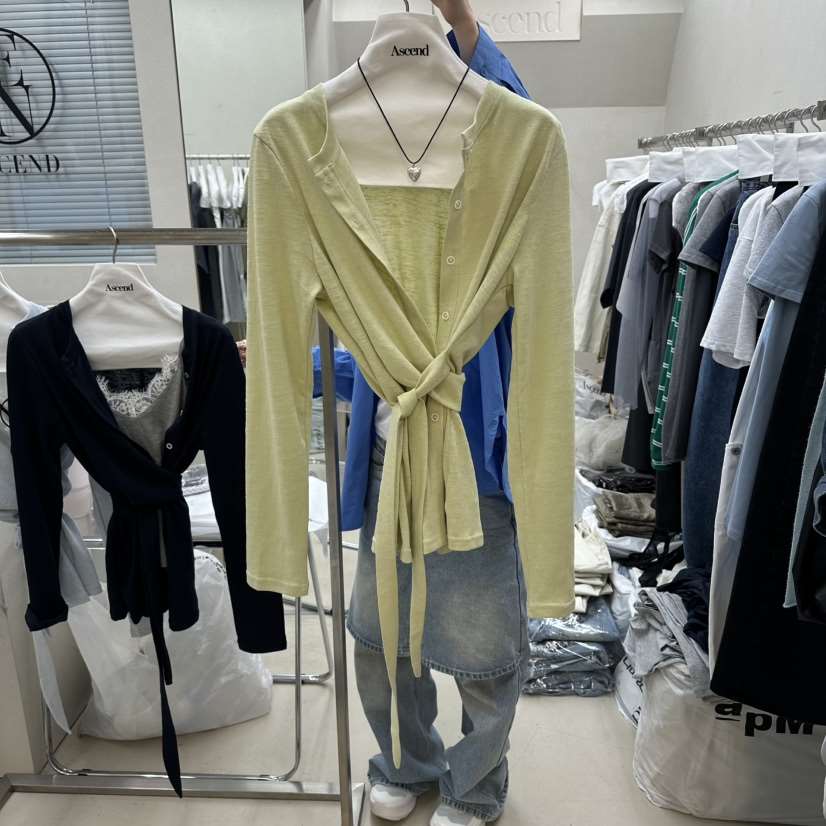 ASCEND東大門代購女士新款時尚真品針織衫不含內搭柔軟開衫ASCEND針織衫