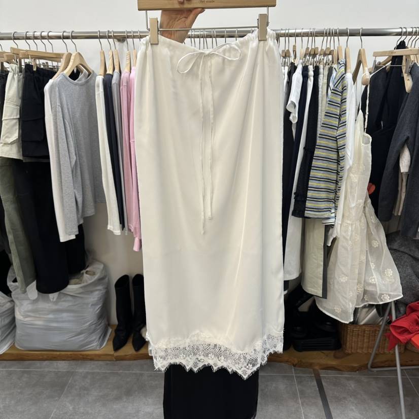 DELIGHT-L韓國代購女裝新款人氣熱賣時尚職業26春夏長裙蕾絲DELIGHT-L長裙