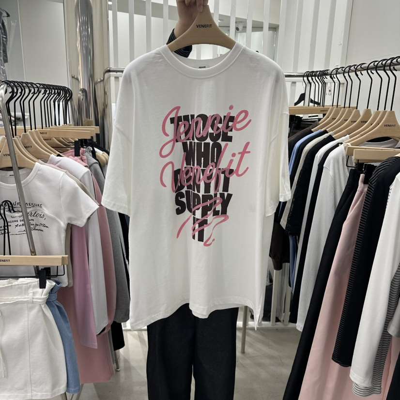 VENEFIT東大門實拍女裝新款26春夏真品職業人氣時尚推薦T恤VENEFIT/JENNIET恤