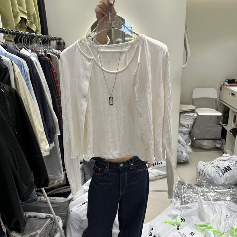 AT THE END韓國直郵女士新款真品26春夏職業人氣熱賣套裝AT THE END套裝