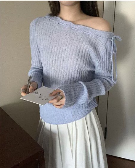 VIVANI韓國東大門代購女士新款人氣26春夏休閑職業針織衫VIVANI針織衫