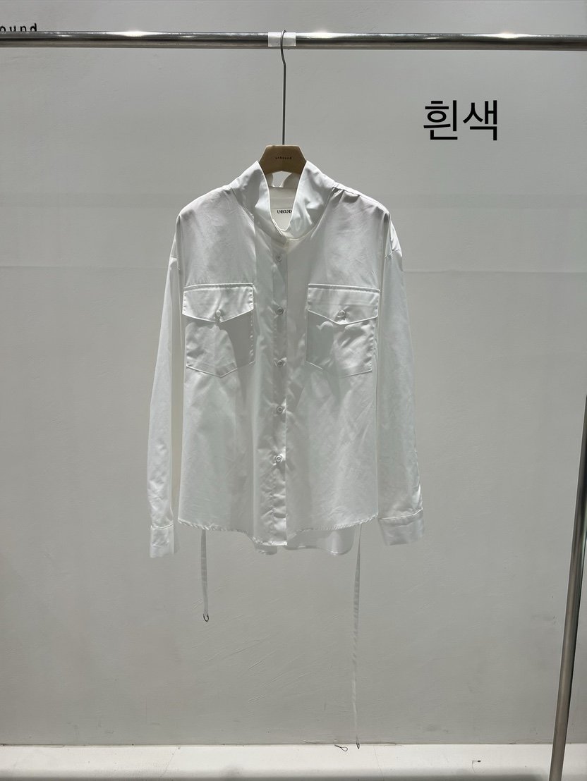 UNBOUND韓國代購女士新款熱賣時尚推薦26春夏襯衫蕾絲衫含腰繩UNBOUND襯衫/蕾絲衫