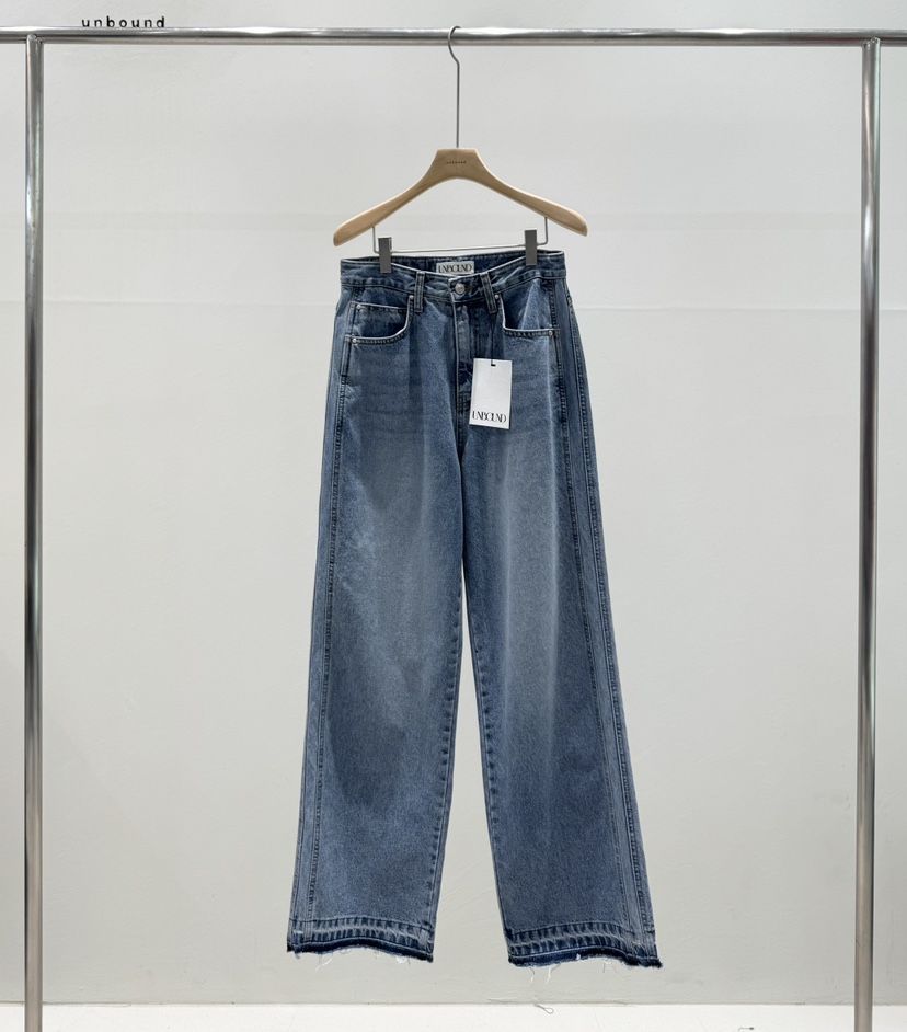 UNBOUND韓國直郵女裝新款人氣時尚職業熱賣26春夏牛仔褲刺繡UNBOUND牛仔褲