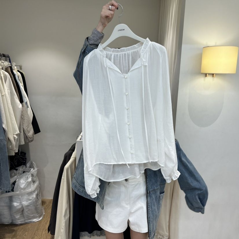 JINSIM韓國直郵女裝新品休閑推薦人氣職業26春夏襯衫蕾絲衫JINSIM襯衫/蕾絲衫