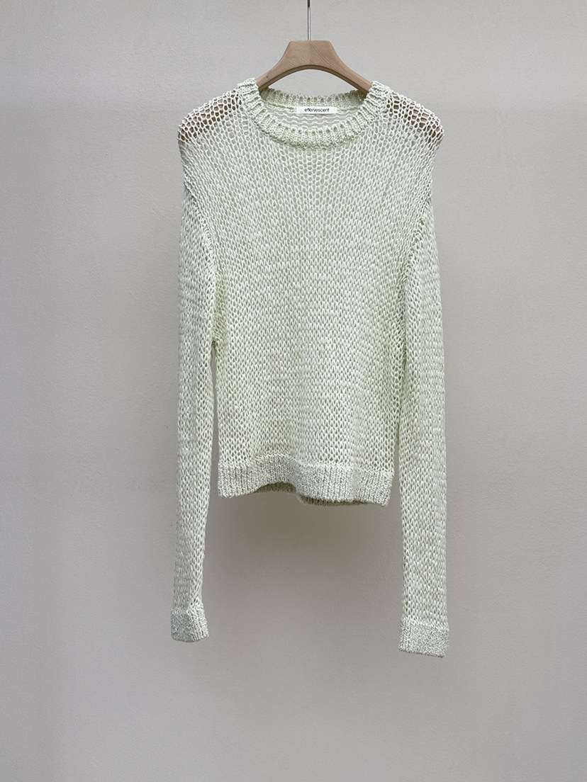 EFFERVESCENT韓國東大門直郵女士新款職業休閑針織衫亞麻布evc/effervescent針織衫