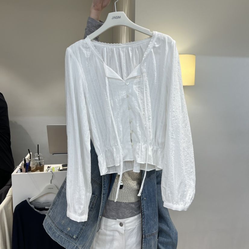JINSIM韓國東大門代購女裝新品熱賣職業推薦人氣襯衫蕾絲衫JINSIM襯衫/蕾絲衫