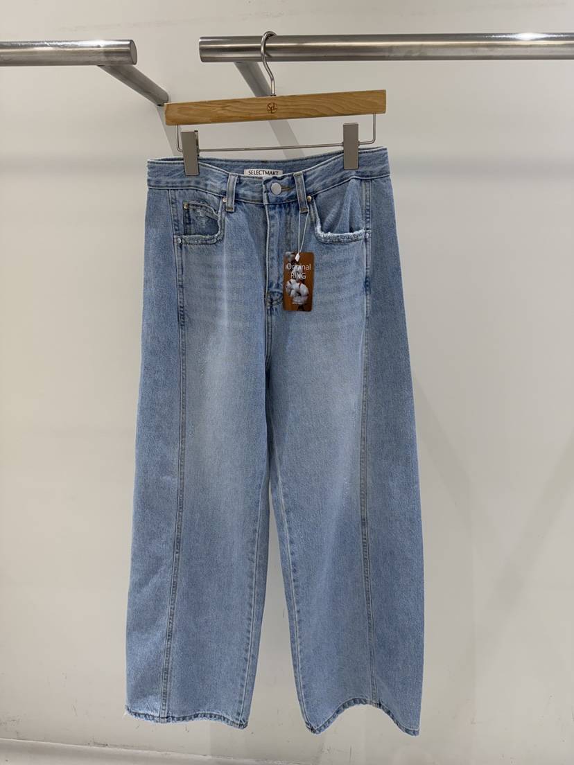 SELECT MARKET韓國直郵實拍女士新款職業時尚26春夏牛仔褲SELECT MARKET牛仔褲