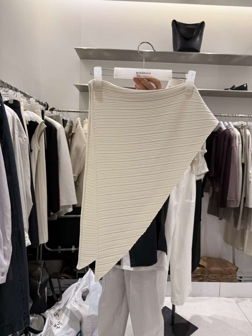 WOOD SAGE韓國直郵女士新品休閑26春夏圍巾披肩披肩褶裥WOOD SAGE圍巾/披肩