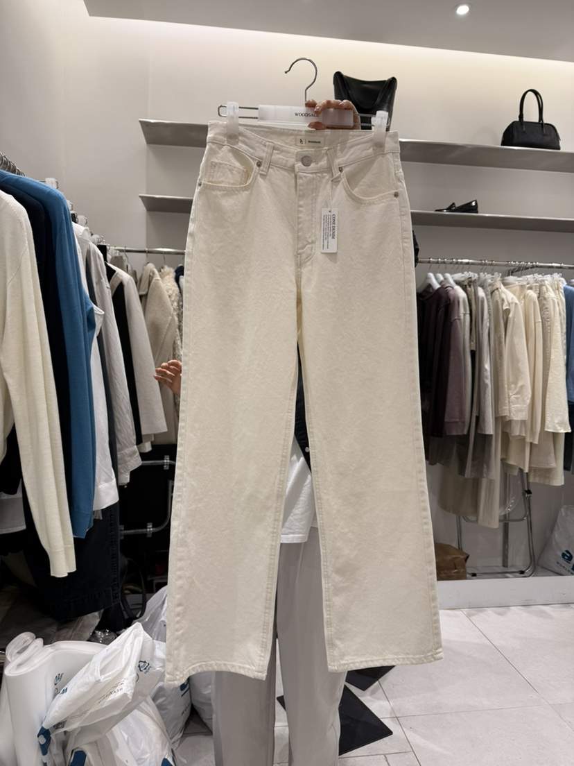 WOOD SAGE韓國代購女士新品推薦熱賣休閑職業26春夏牛仔褲WOOD SAGE牛仔褲