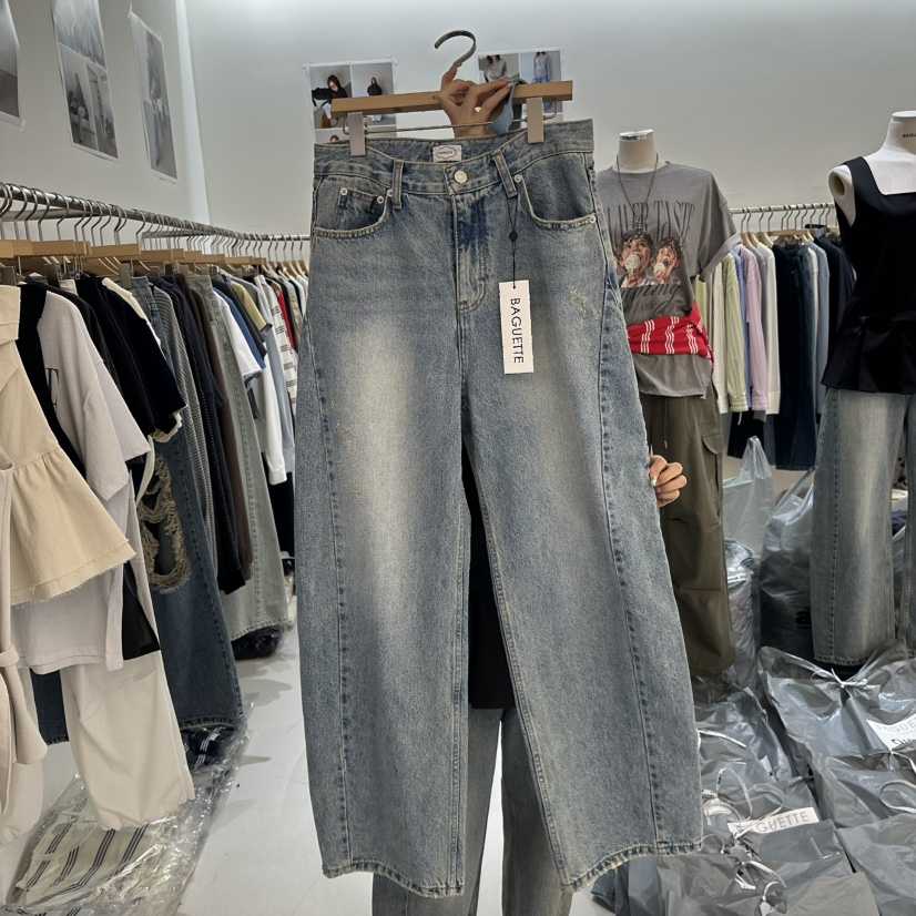 BAGUETTE-P韓國代購女士新品熱賣時尚休閑26春夏職業牛仔褲BAGUETTE-P牛仔褲