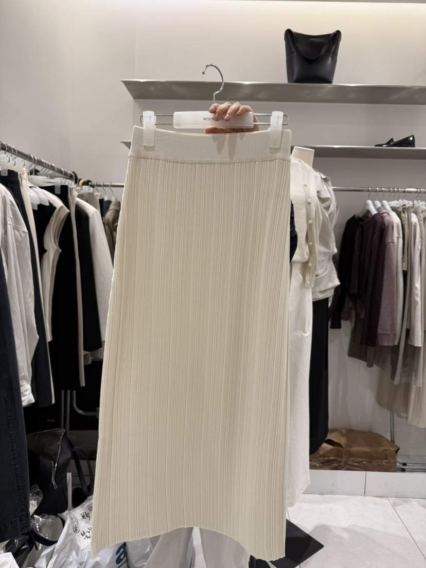 WOOD SAGE韓國代購女士新品人氣職業26春夏半身裙中短裙褶裥WOOD SAGE半身裙/中短裙