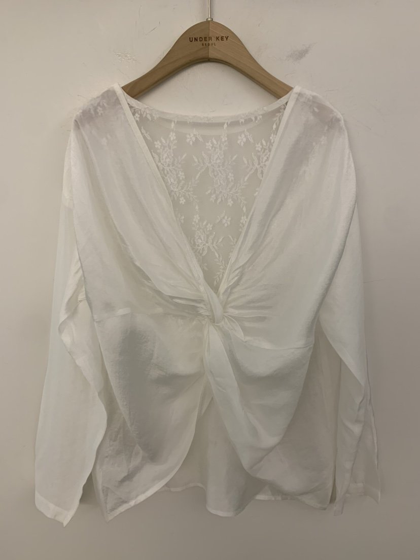 UNDER KEY韓國直郵實拍女裝新款時尚熱賣休閑襯衫蕾絲衫UNDER KEY襯衫/蕾絲衫