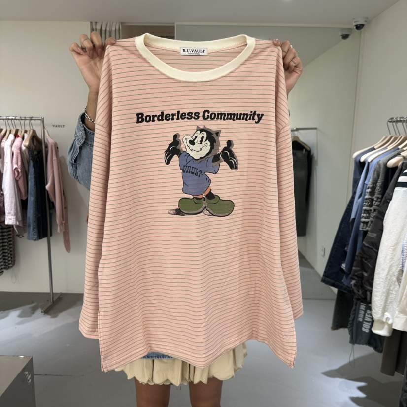 VAULT韓國代購女士新品時尚推薦人氣休閑26春夏職業長袖T恤VAULT長袖T恤