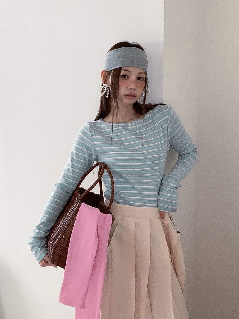 JKICHI韓國東大門代購女士新品人氣26春夏推薦職業長袖T恤JKICHI長袖T恤